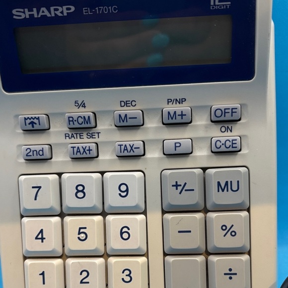 VINTAGE PRINTING CALCULATOR FOR SHARP FANS FITS EL 1701C OR EL1701C READ - Picture 5 of 7